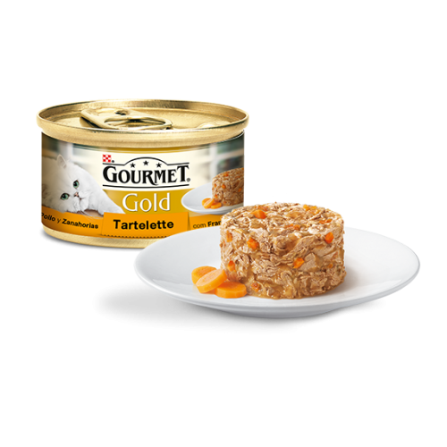 Gourmet Gold Tartelette com Frango e Cenoura 85 Gr